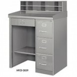 Metal Desk with Dividers